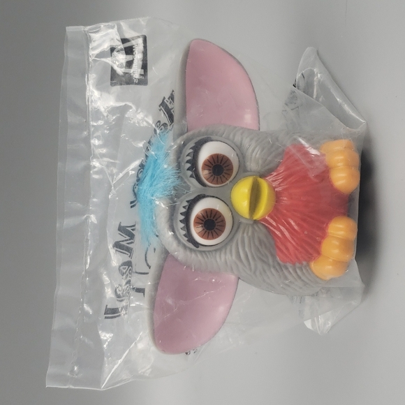 Other - Vintage FURBY McDonalds Happy Meal Toy Gray w/Blue Hair Unopen 1999